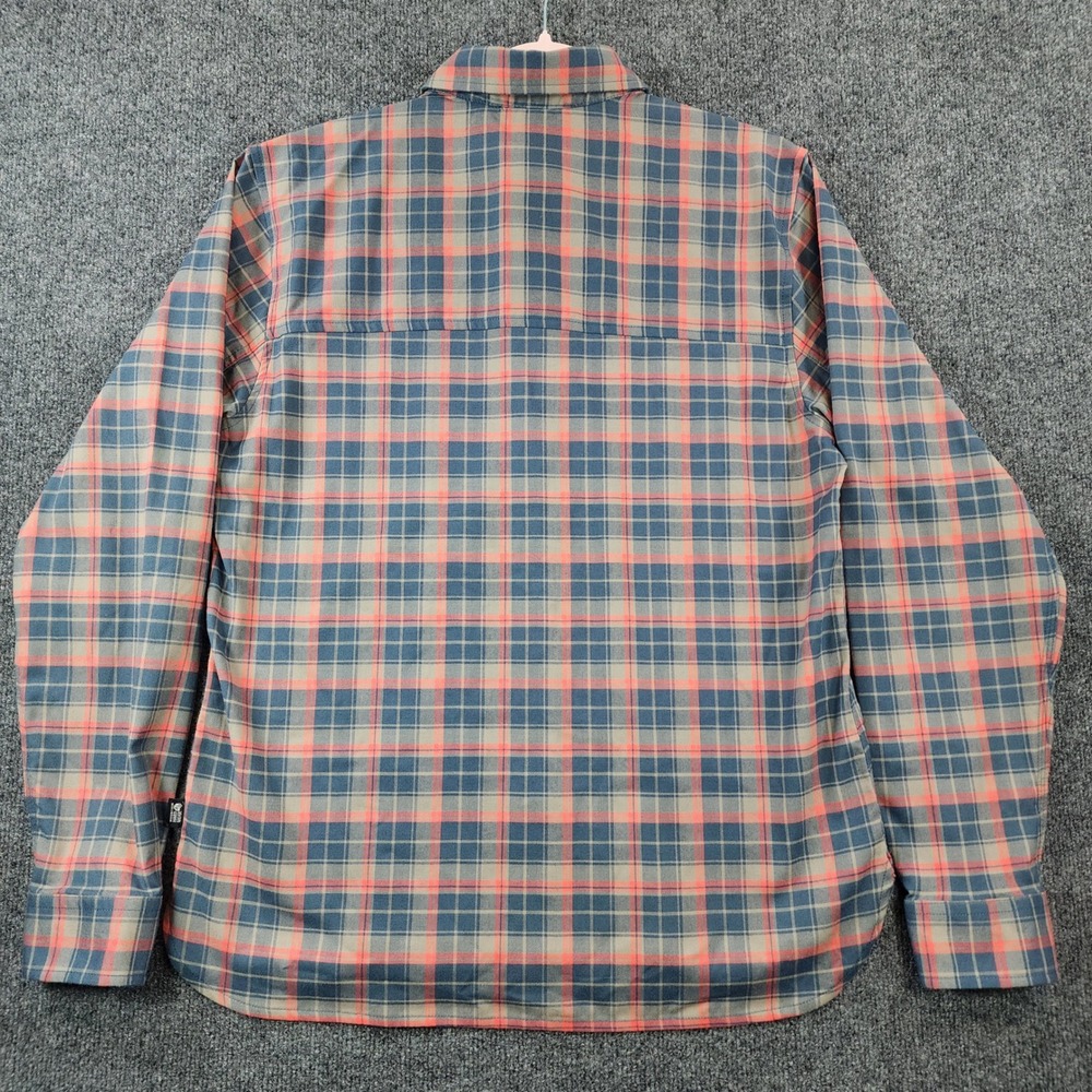 Mountain Hardwear Mens Plaid Gorpcore Outdoor Trail Hiking Flannel Shirt Size M - Picture 6 of 11
